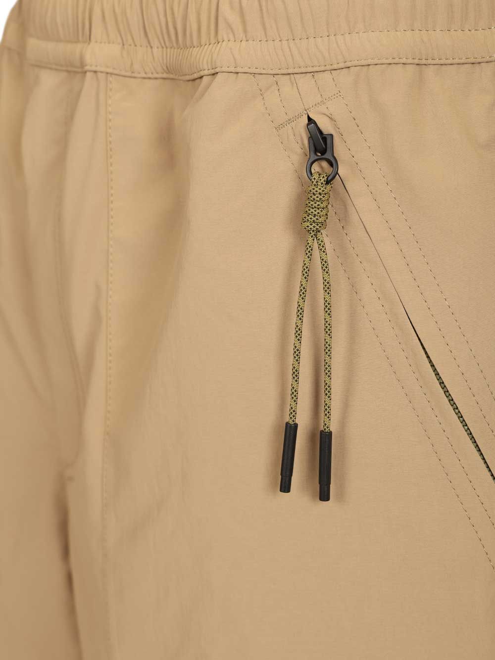 Froissé Technical Shorts Beige Polyester Trousers