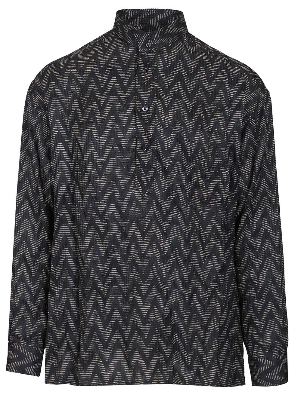 Seraph shirt Blue Silk