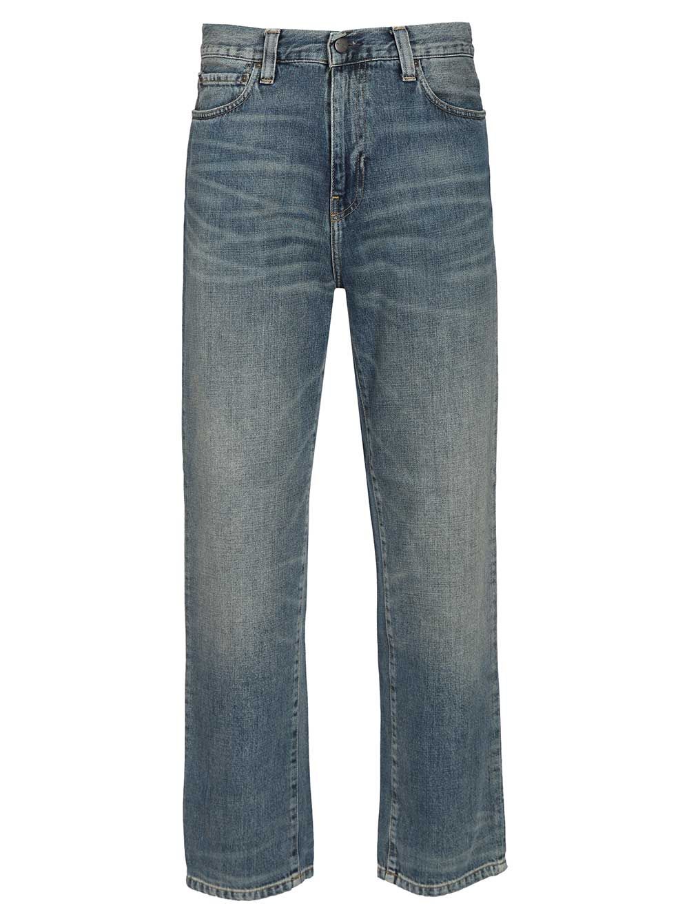 Aaron jean Blue Cotton Camano Denim 12 Oz Trousers