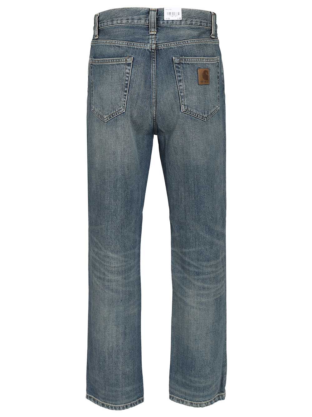Aaron jean Blue Cotton Camano Denim 12 Oz Trousers