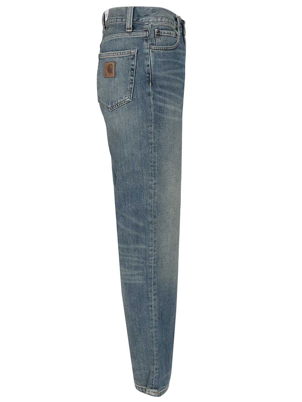Aaron jean Blue Cotton Camano Denim 12 Oz Trousers