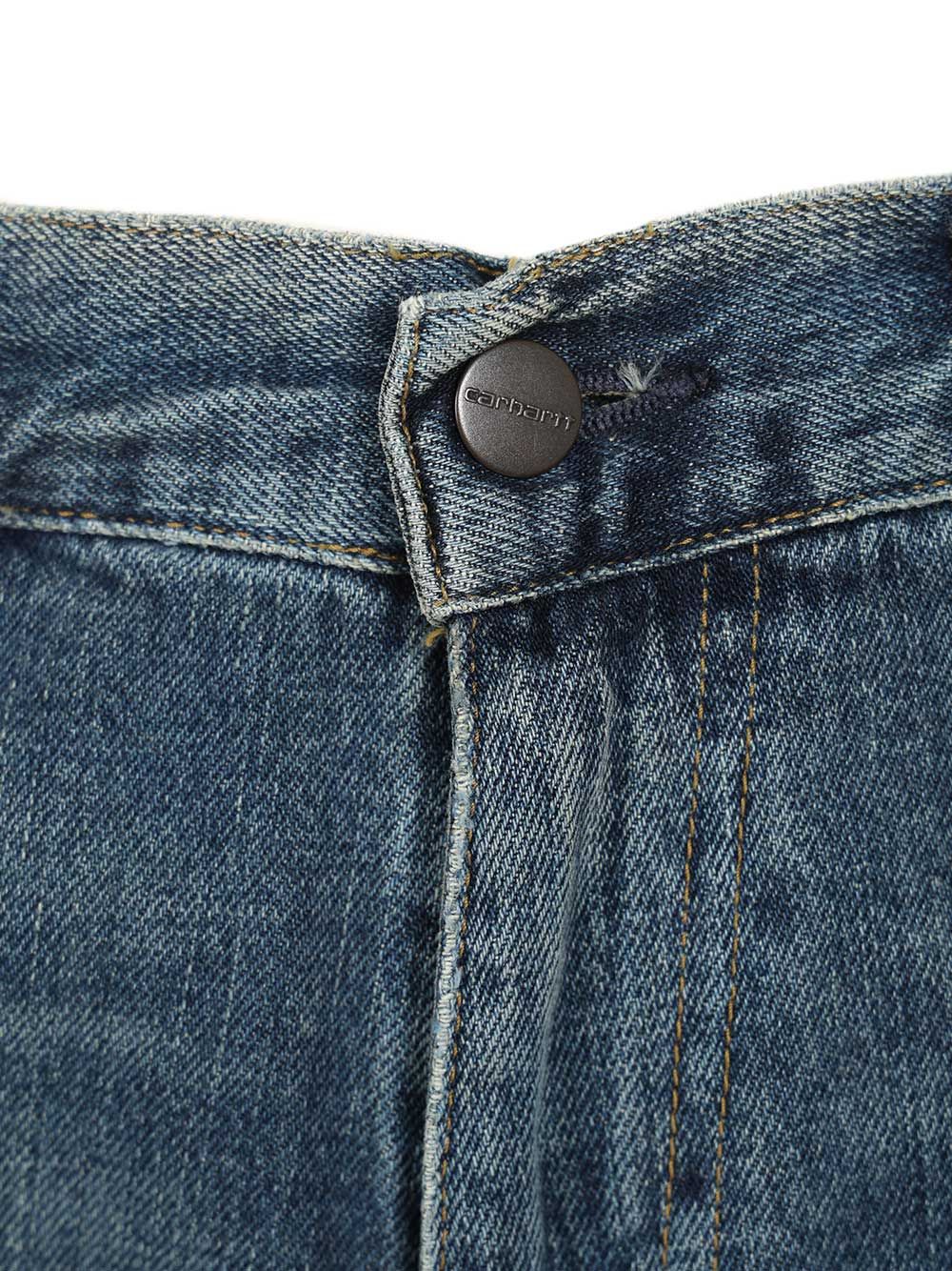 Aaron jean Blue Cotton Camano Denim 12 Oz Trousers