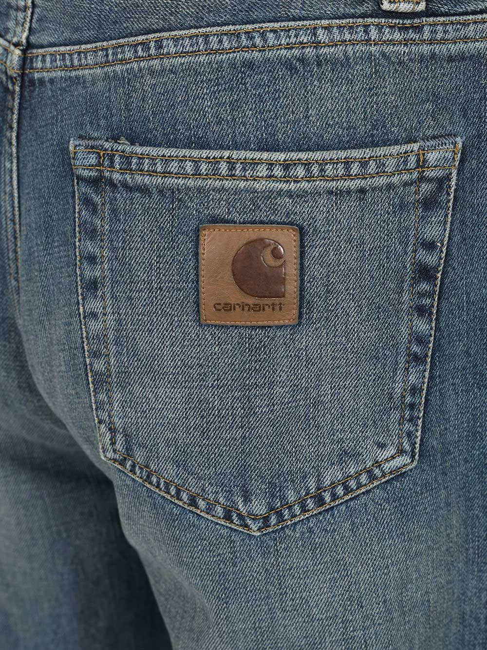 Aaron jean Blue Cotton Camano Denim 12 Oz Trousers