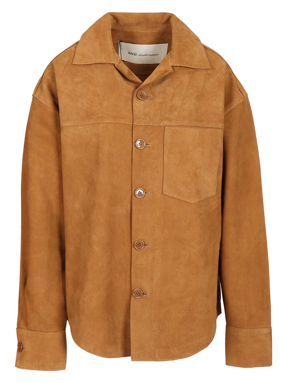 Suede overshirt Beige Jacket