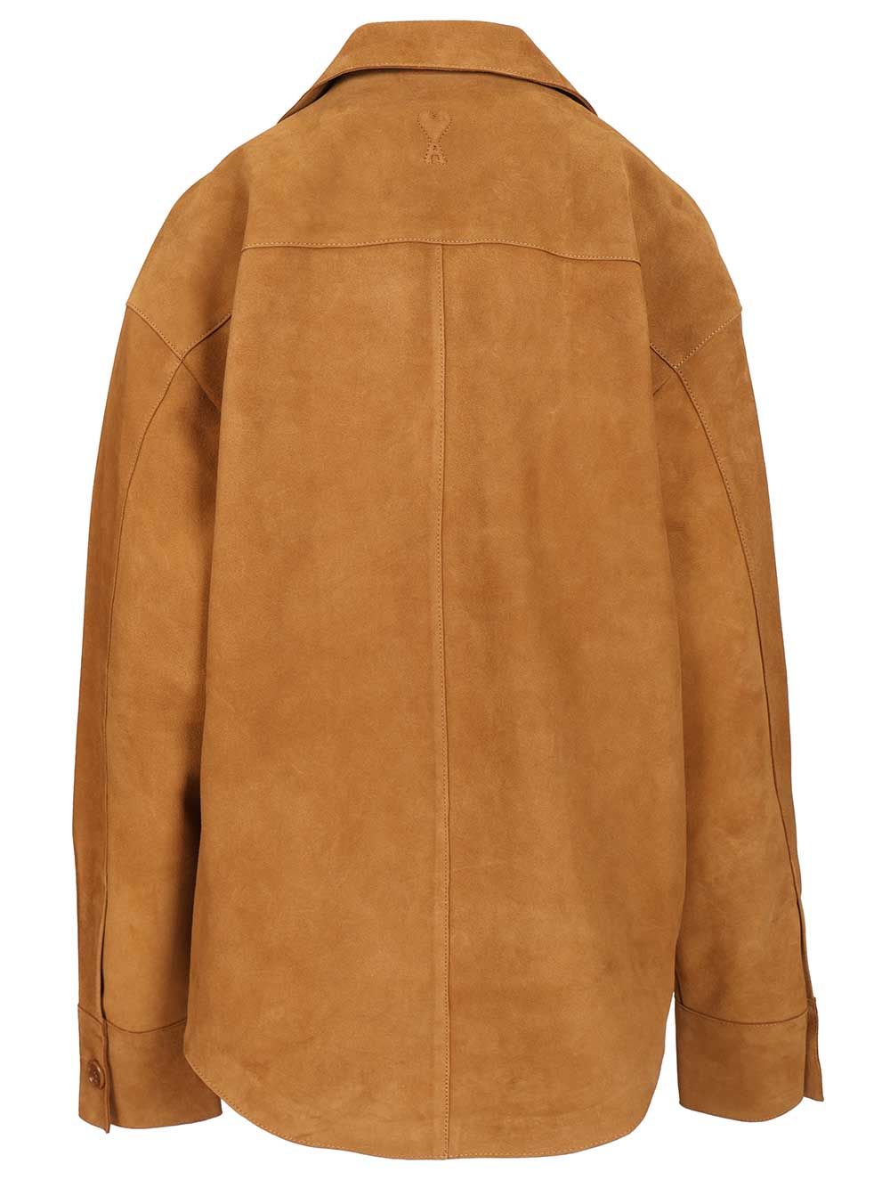 Suede overshirt Beige Jacket