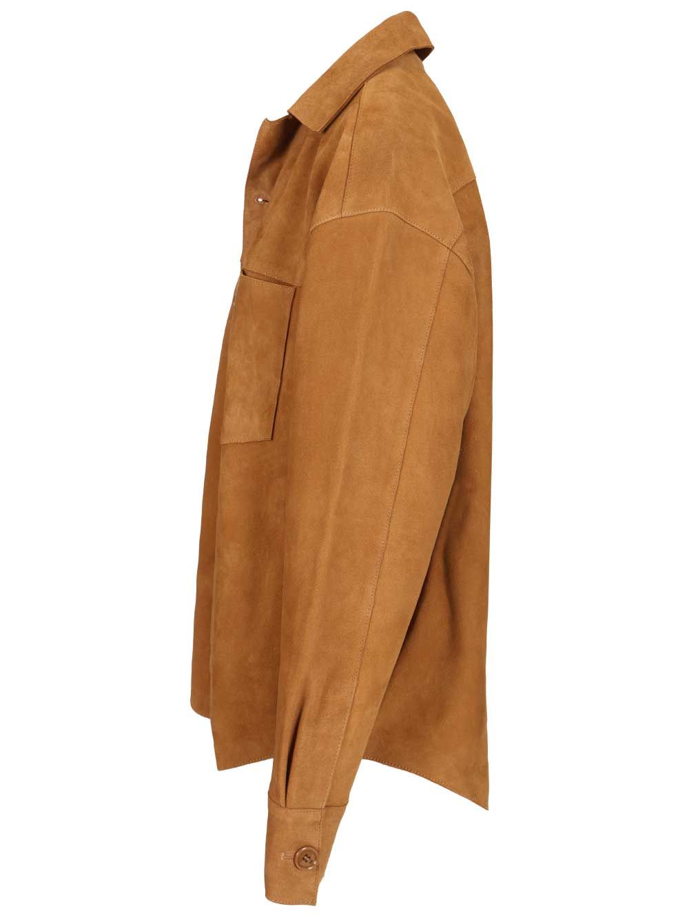 Suede overshirt Beige Jacket