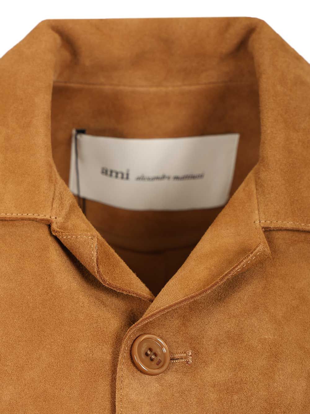 Suede overshirt Beige Jacket