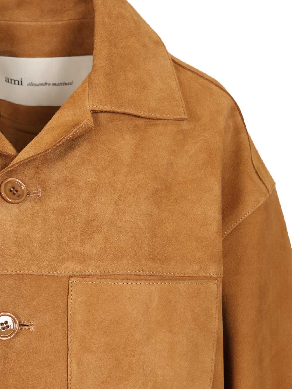 Suede overshirt Beige Jacket