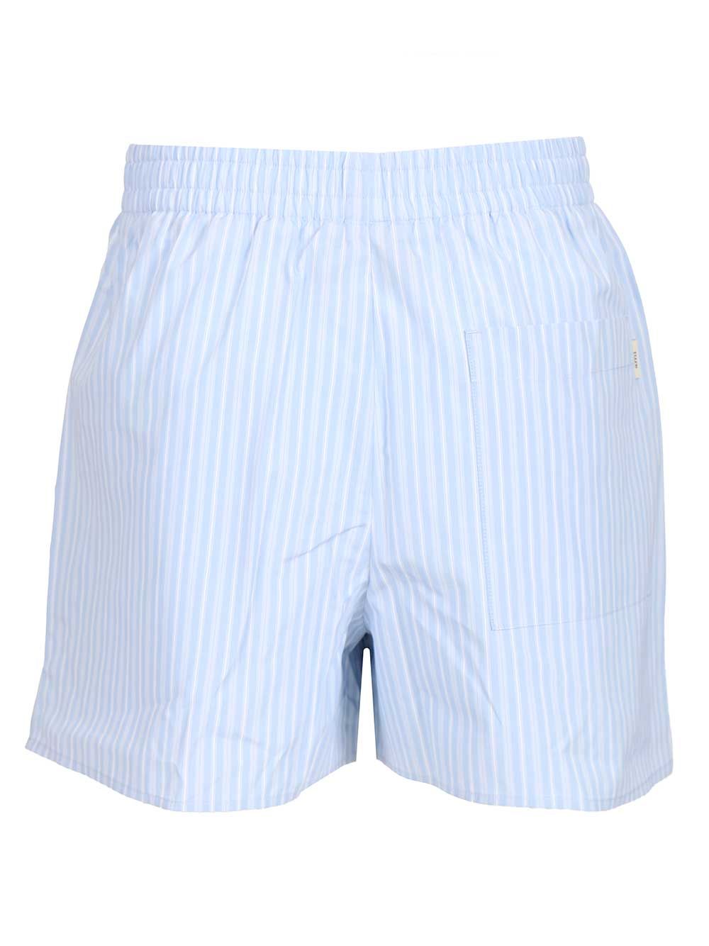 Striped shorts Light Blue Coton Trousers