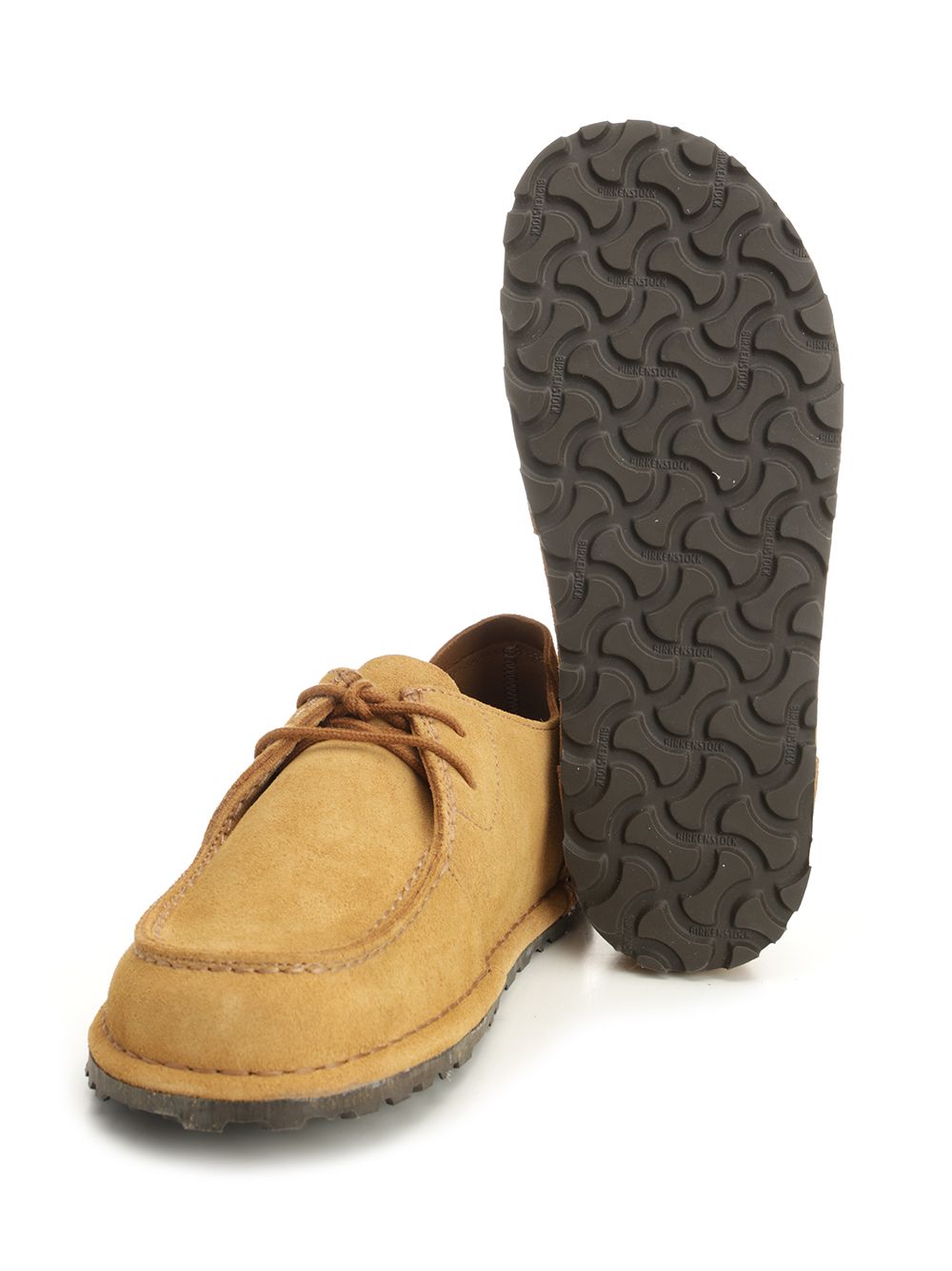 Utti lace suede shoe Beige Calf Leather Lace-up