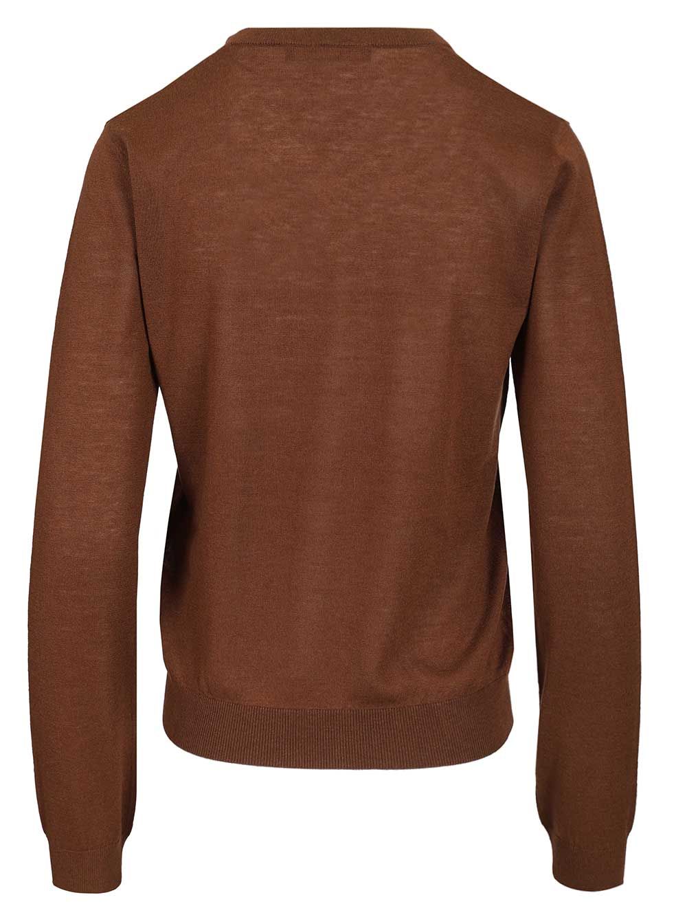 Wool And Silk Sweater Knitted