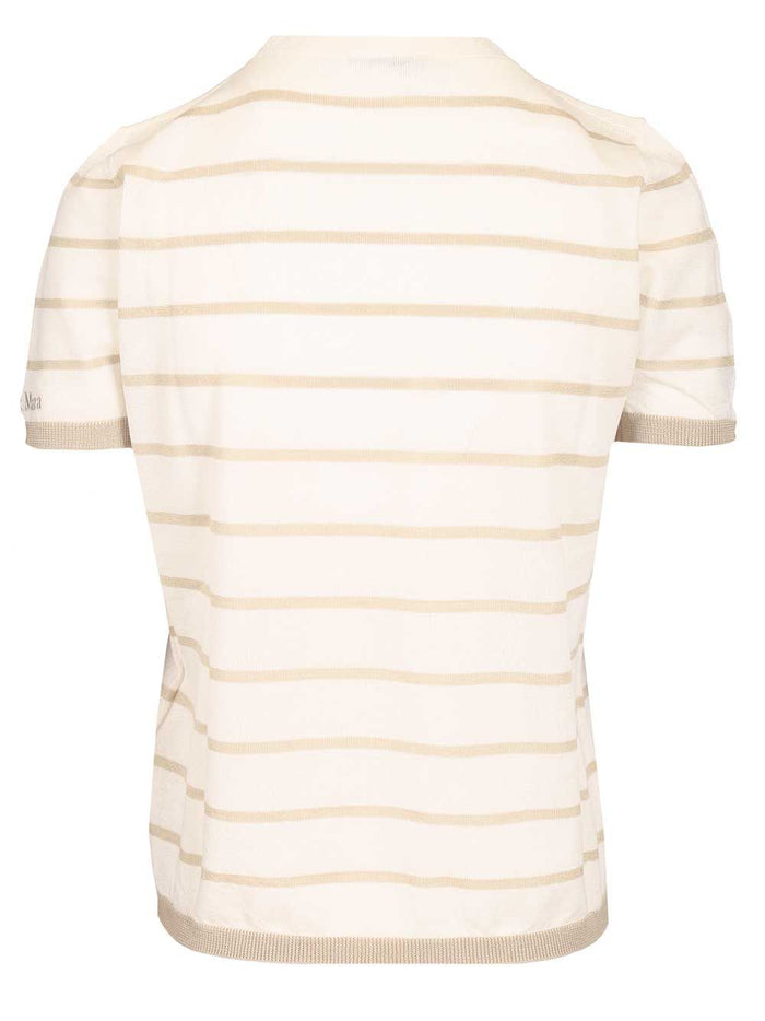 Favetta sweater in cashmere and silk blend Beige T-shirt
