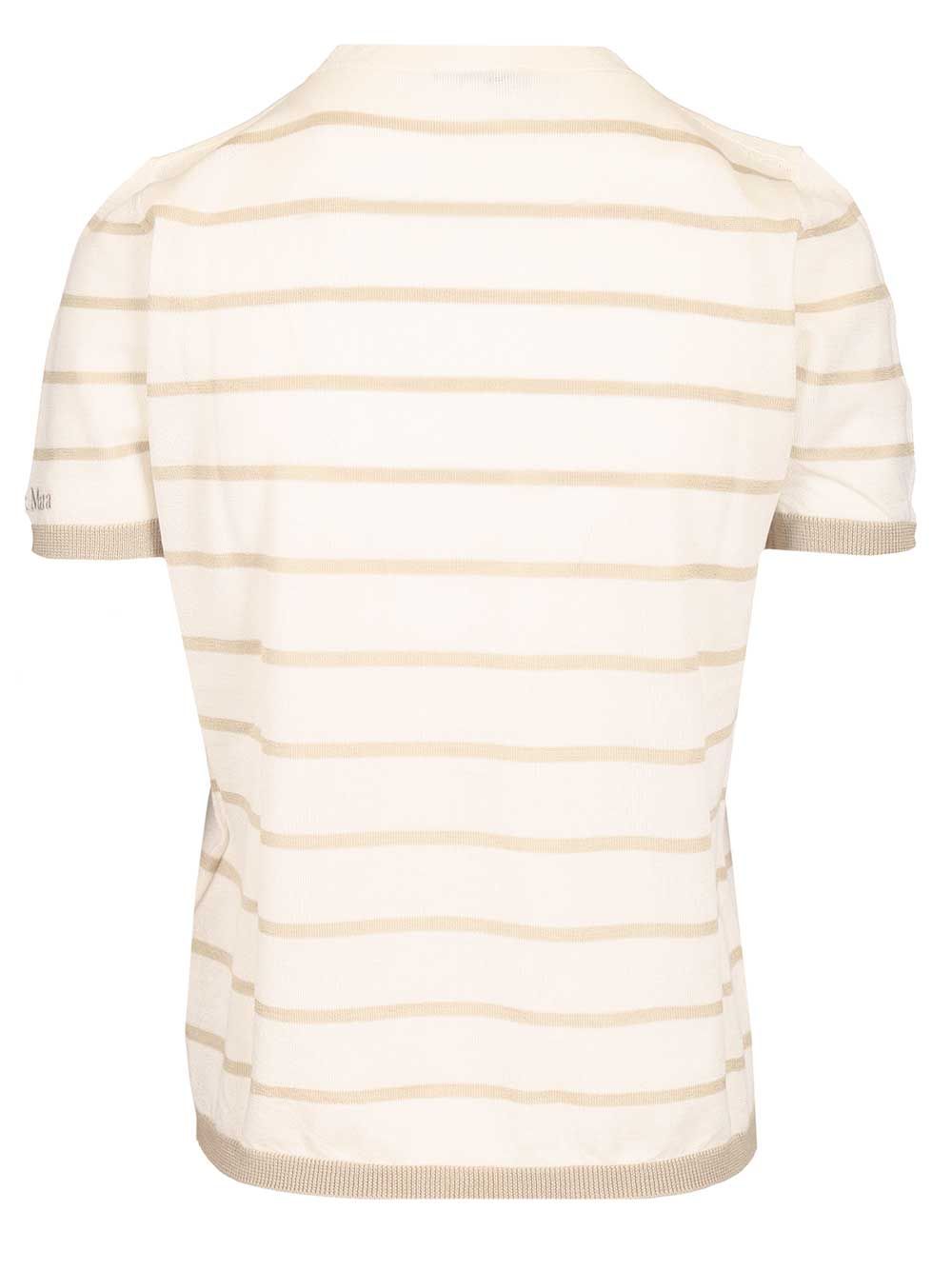 Favetta sweater in cashmere and silk blend Beige T-shirt