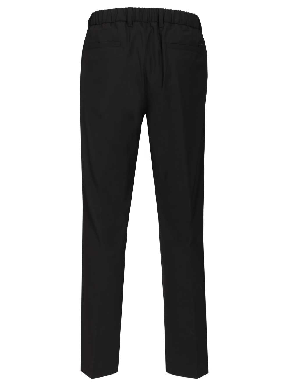 Stretch wool blend trousers Blue