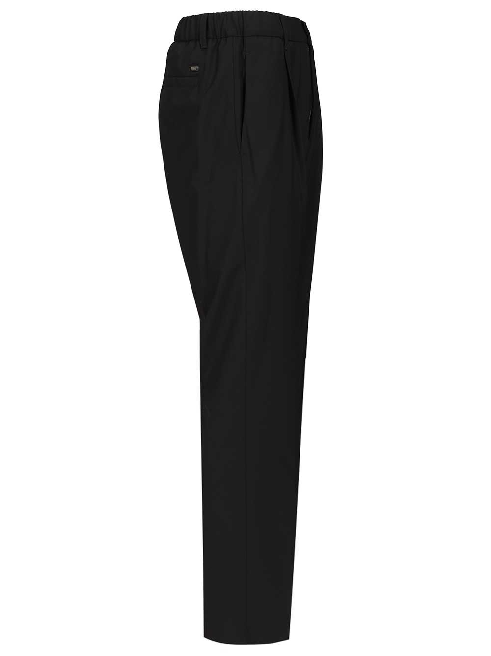 Stretch wool blend trousers Blue