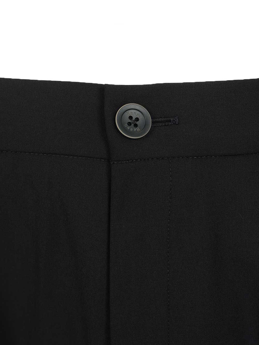 Stretch wool blend trousers Blue