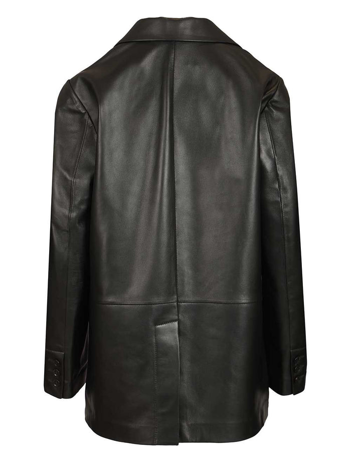 Ohann Leather Blazer Black Lamb Jacket