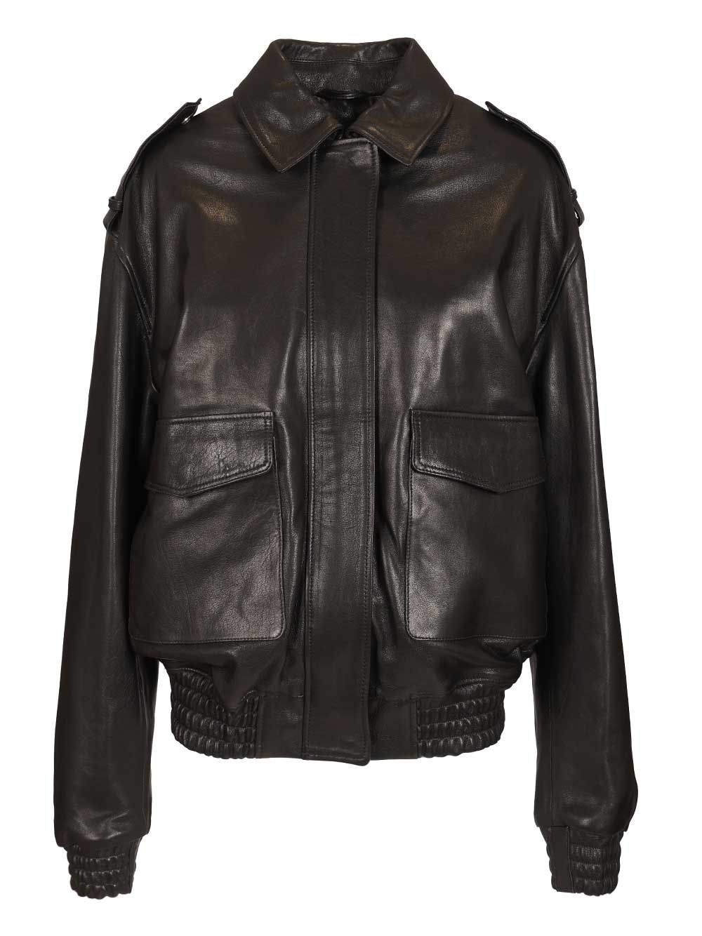 Astral Leather Jacket Black Lamb