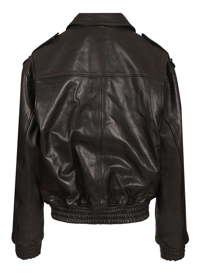 Astral Leather Jacket Black Lamb