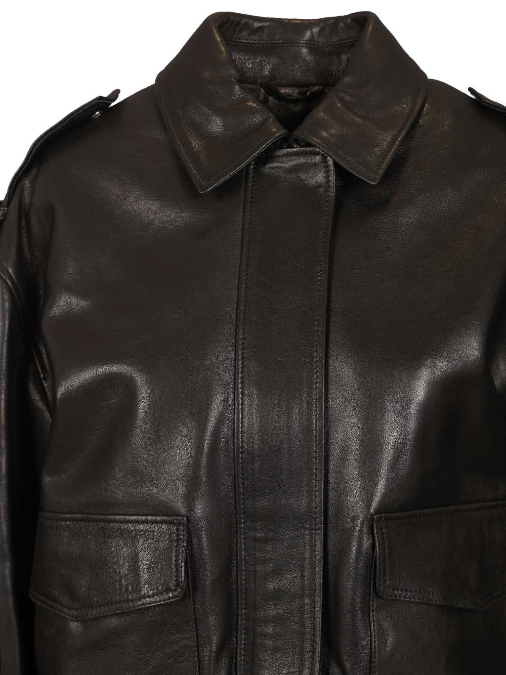 Astral Leather Jacket Black Lamb