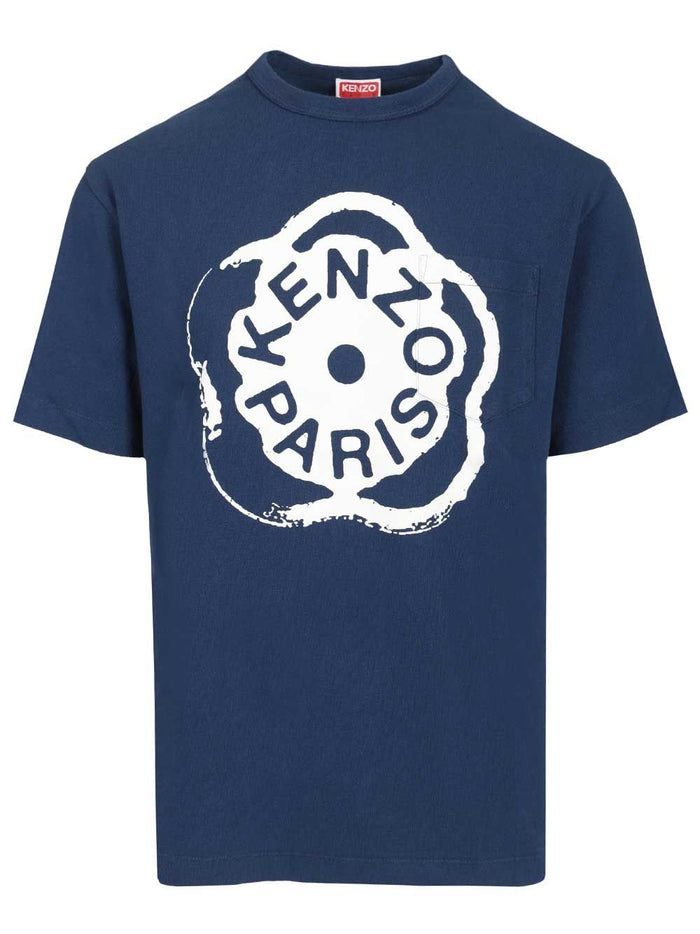 Boke Flower 2.0 T-shirt Blue 100 Cotton