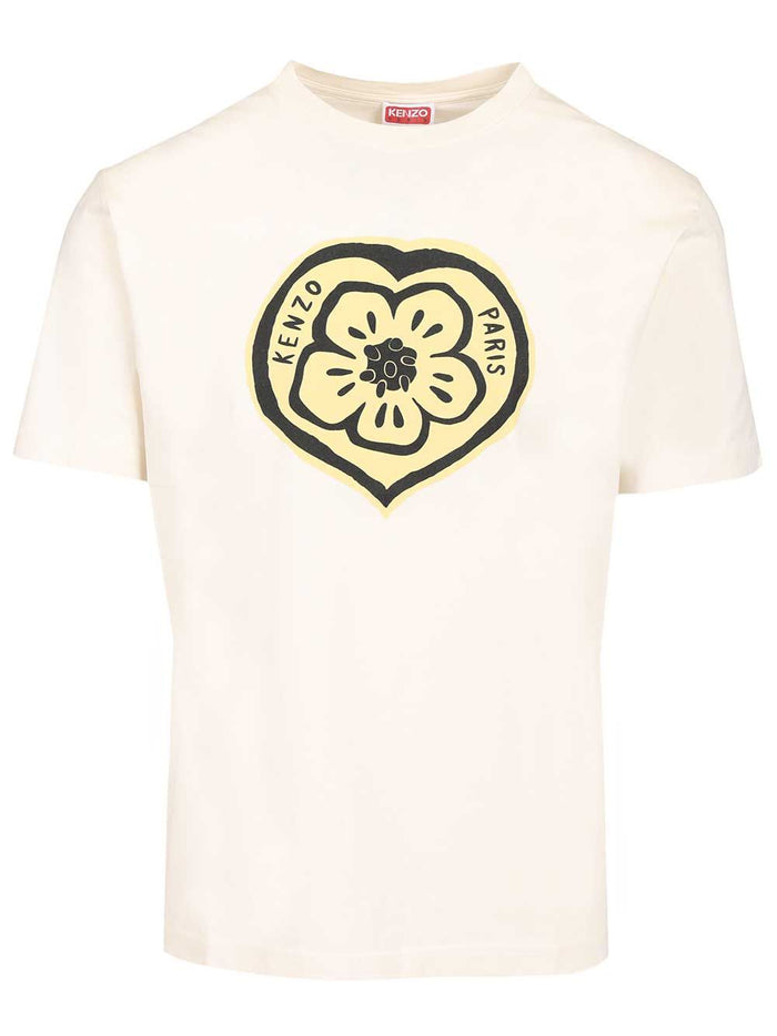 Boke heart T-shirt White Cotton