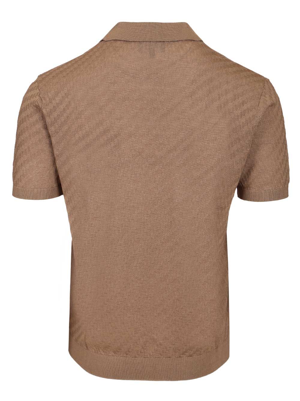 Polo neck sweater Brown Acrylic Lyocell Wool Shirt