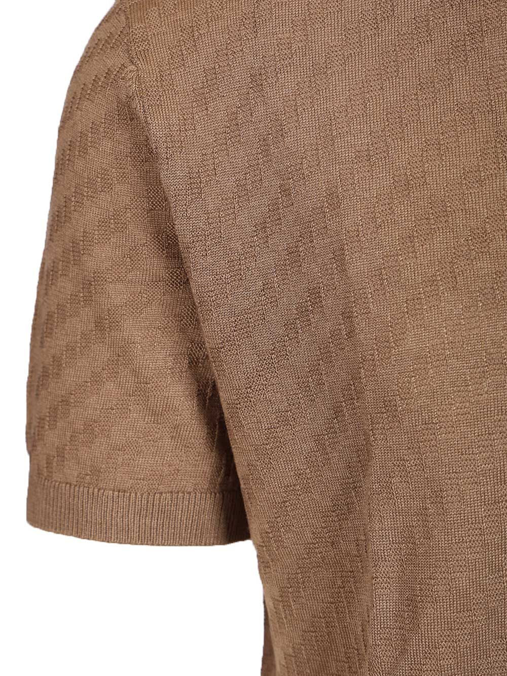 Polo neck sweater Brown Acrylic Lyocell Wool Shirt