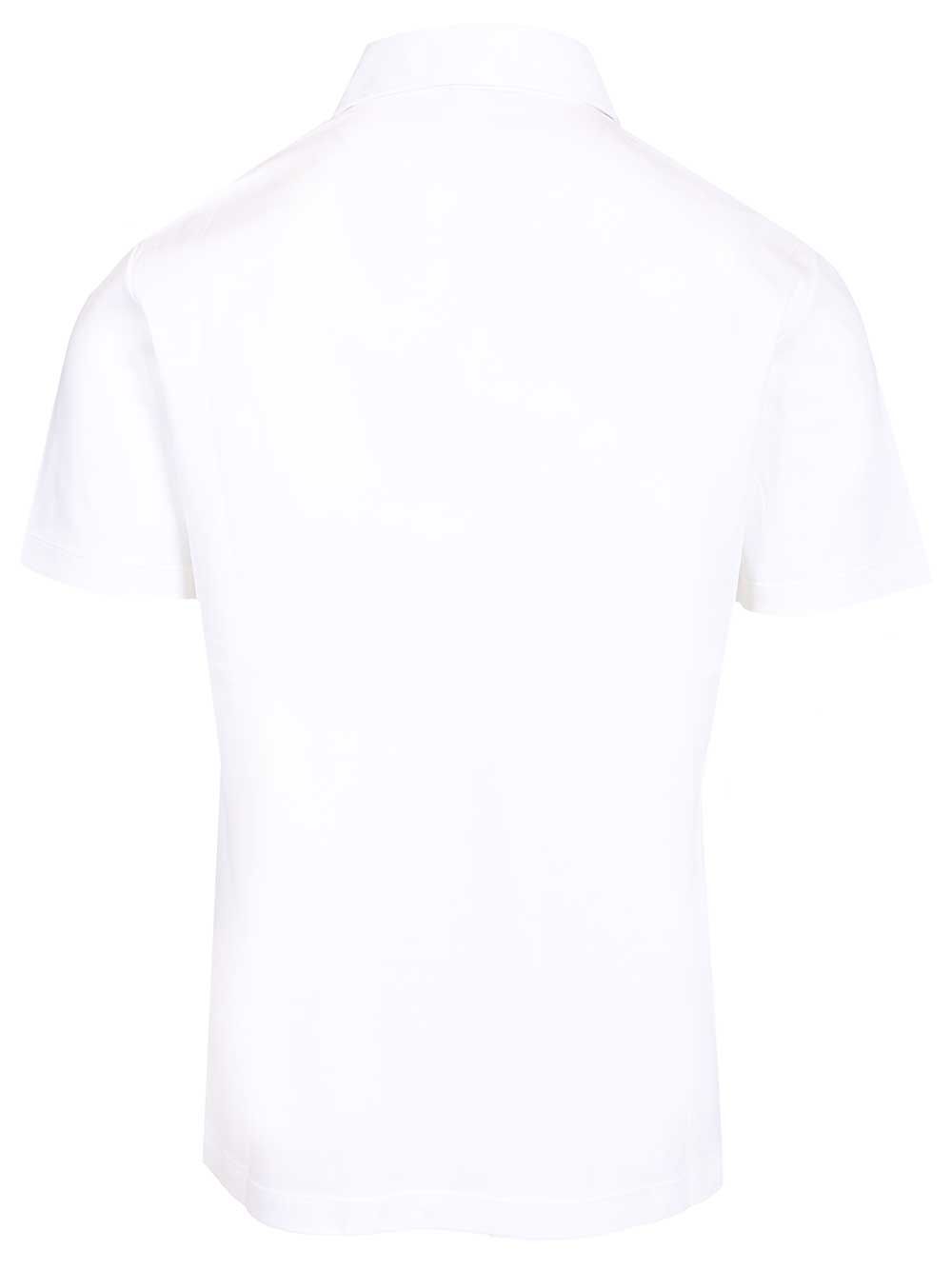 Cotton interlock polo shirt White