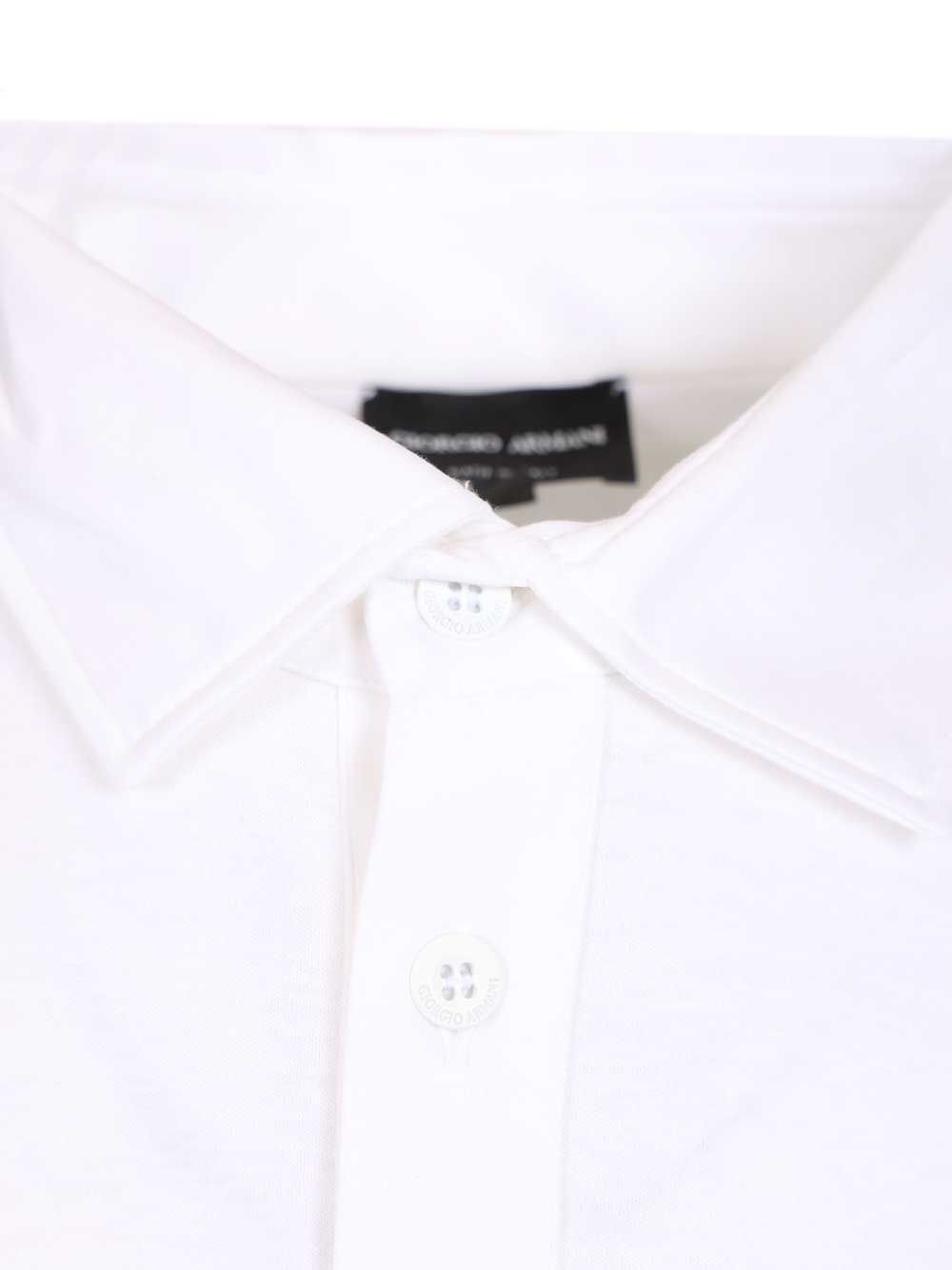 Cotton interlock polo shirt White