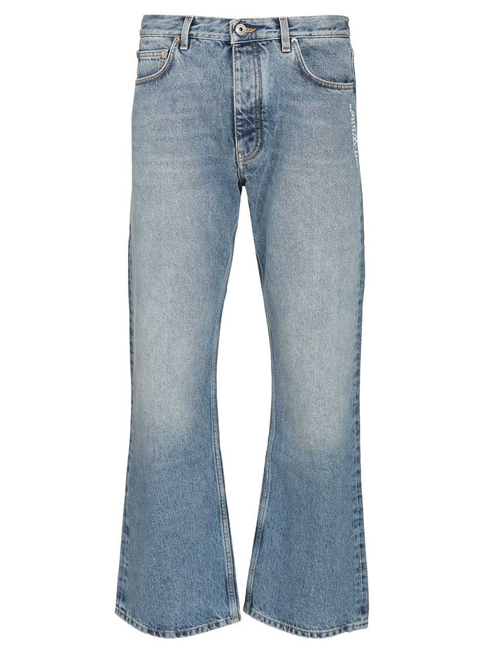 Half arrow jeans Light Blue Cotton