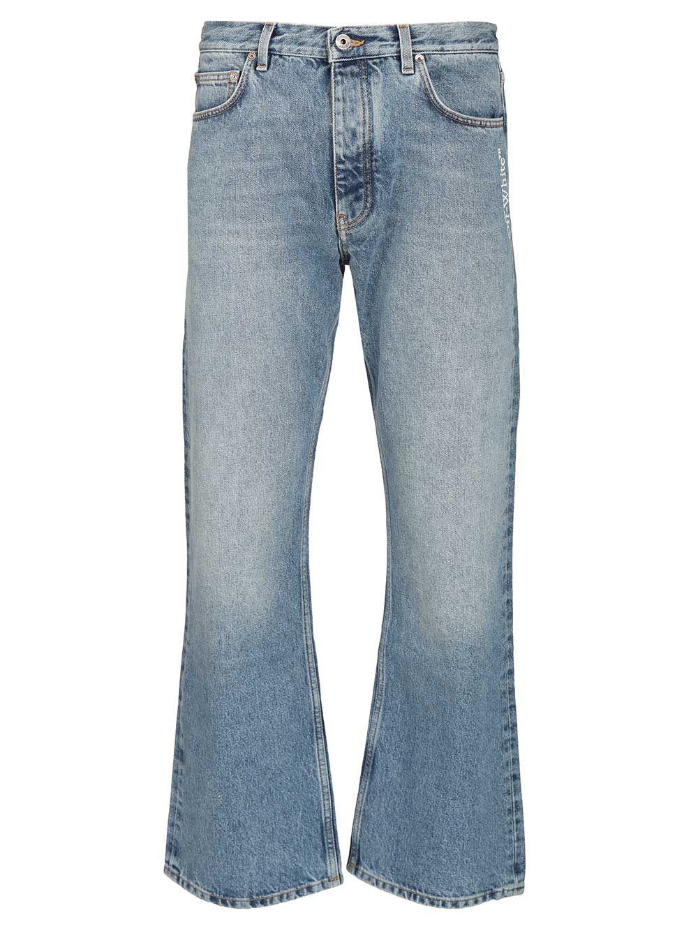Half Arrow Jeans Light Blue Cotton