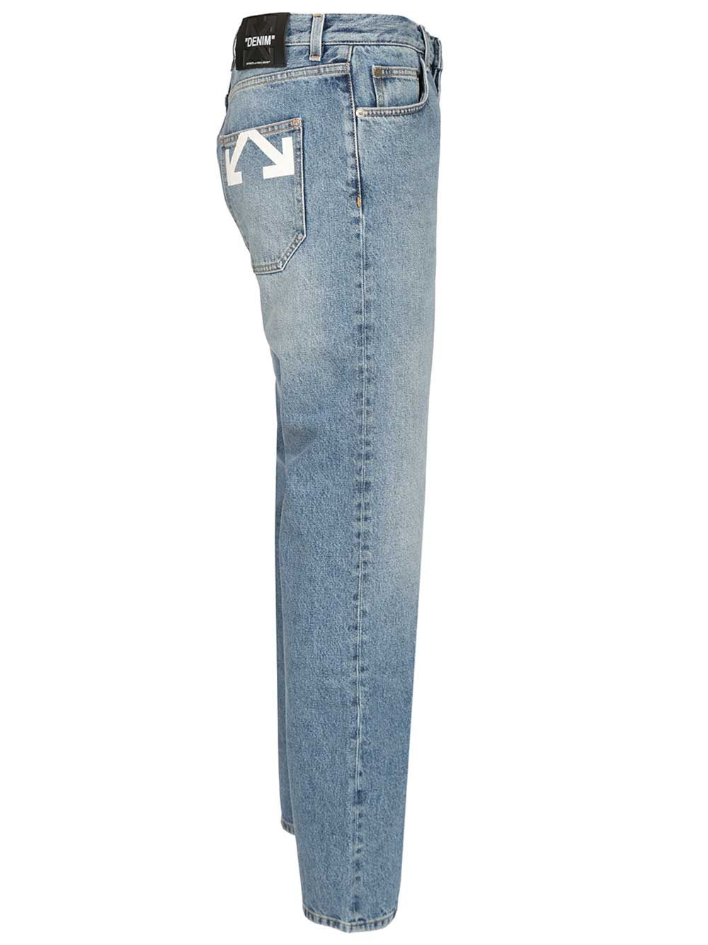 Half Arrow Jeans Light Blue Cotton