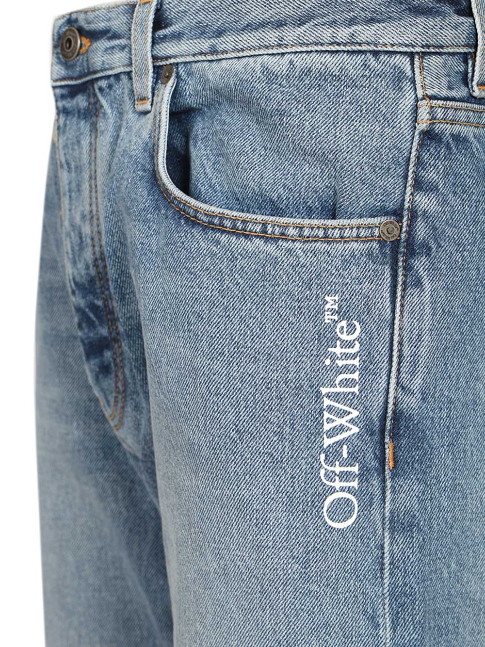 Half Arrow Jeans Light Blue Cotton