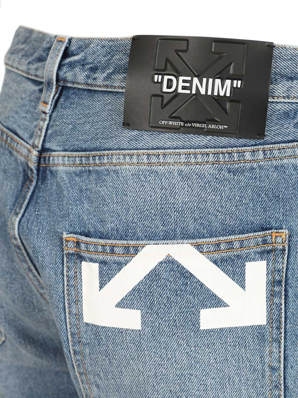 Half Arrow Jeans Light Blue Cotton