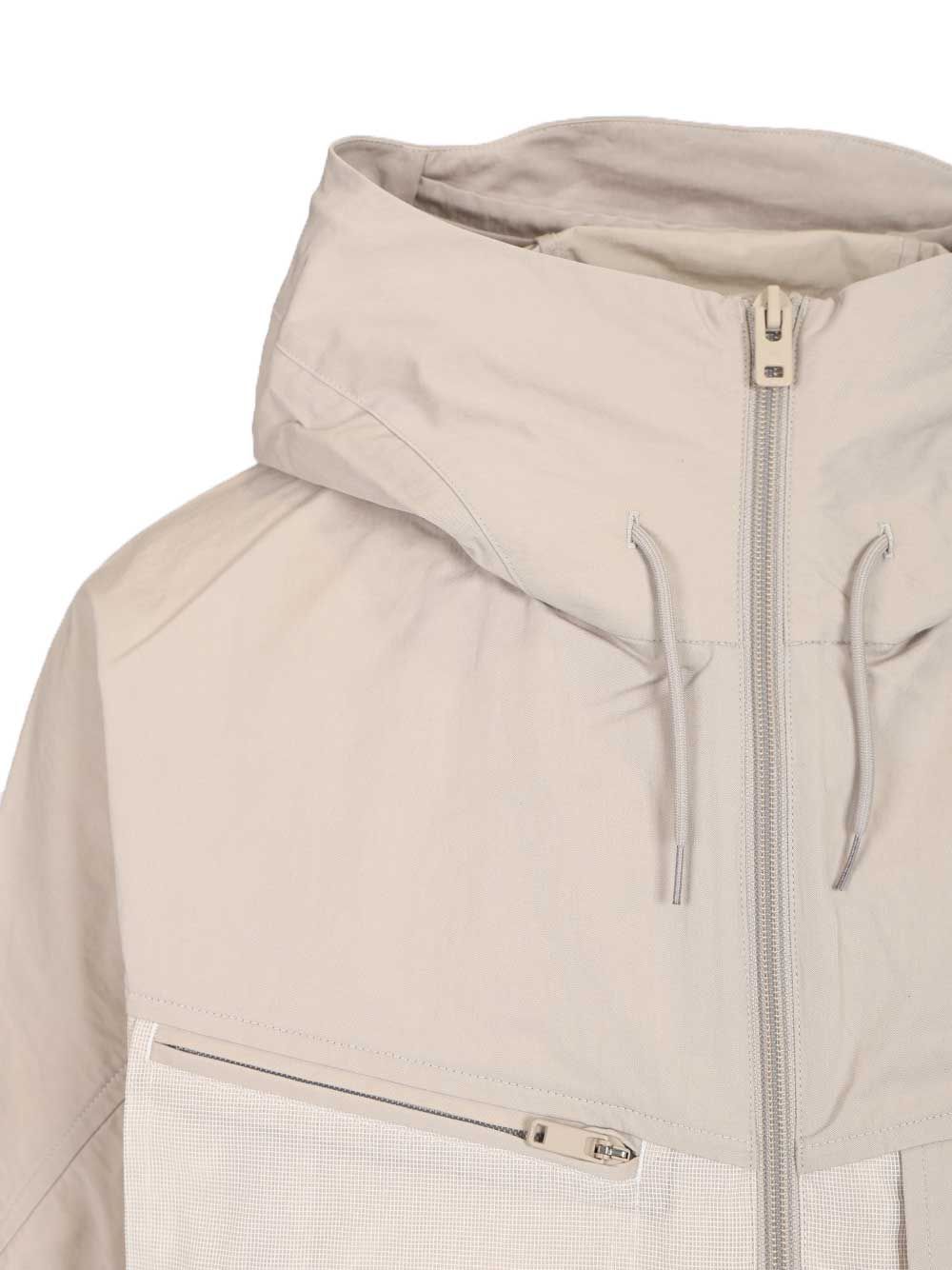 Jacket with hood Beige Cotton/polyamide