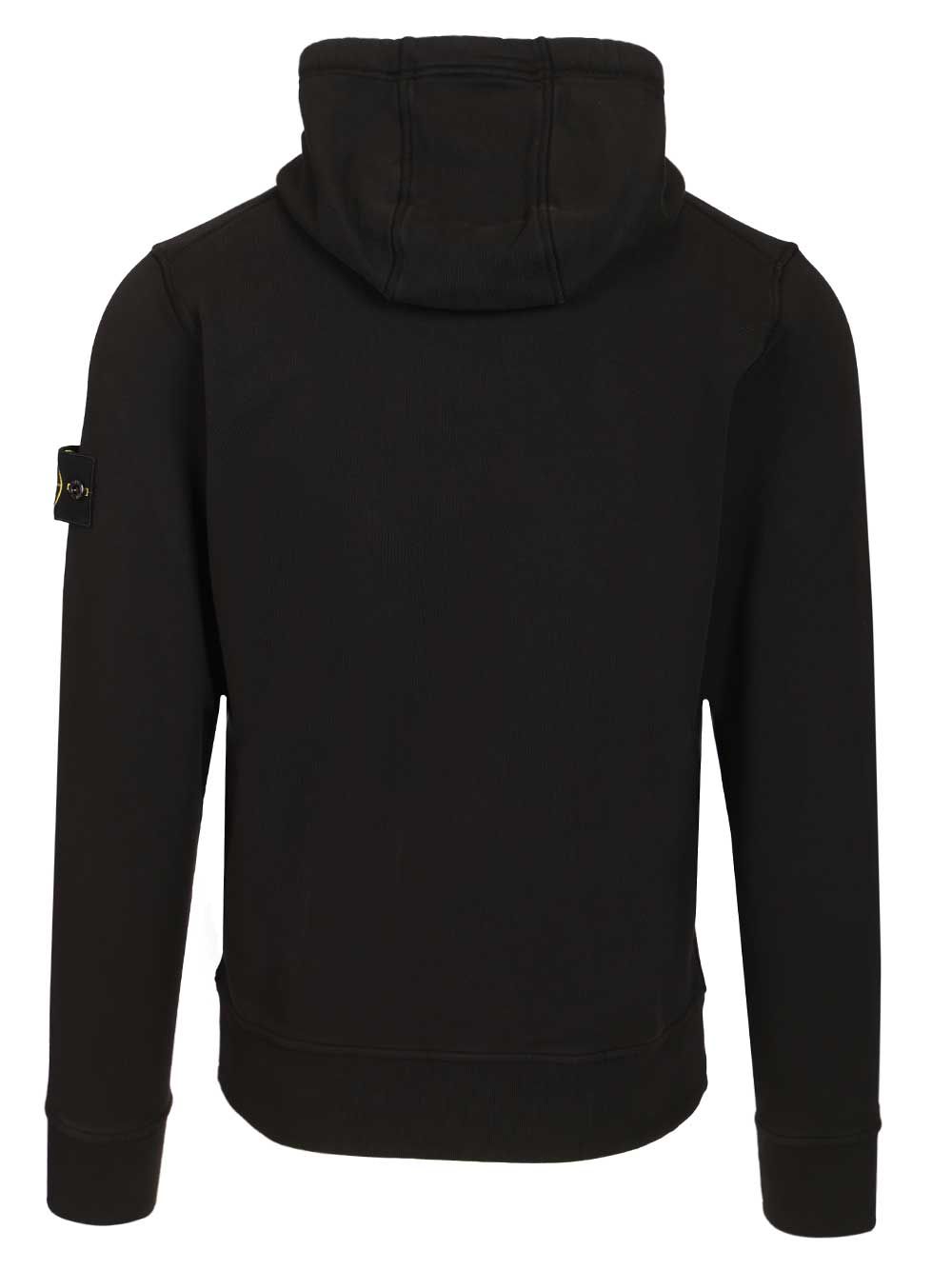 Organic cotton hooded sweatshirt Black Sweatshirts