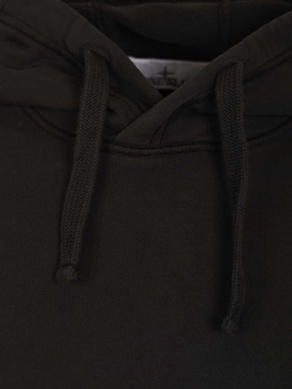 Organic cotton hooded sweatshirt Black Sweatshirts