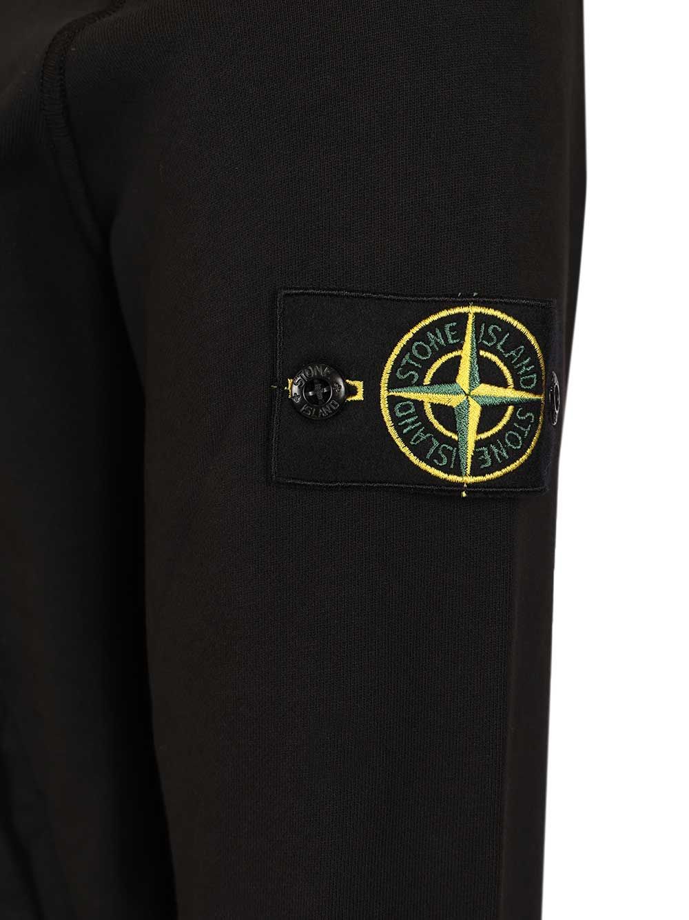 Organic cotton hooded sweatshirt Black Sweatshirts