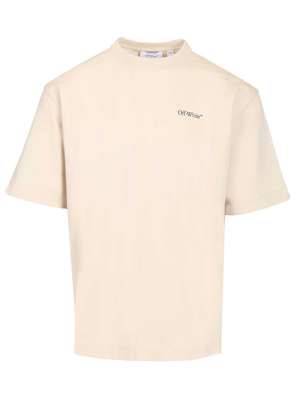 Half arrow T-shirt Beige Cotton