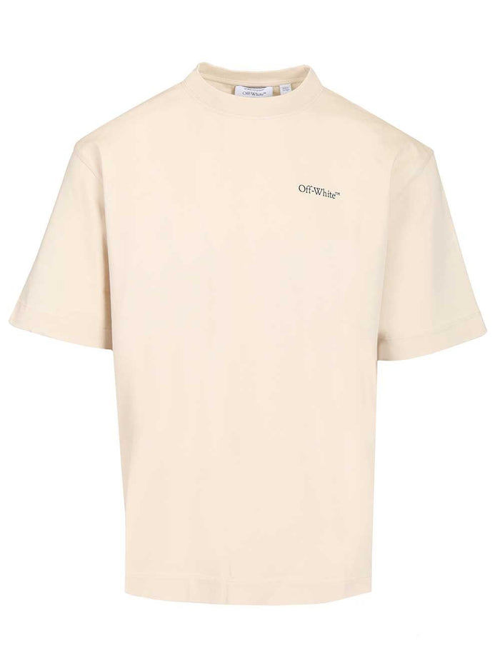 Half arrow T-shirt Beige Cotton