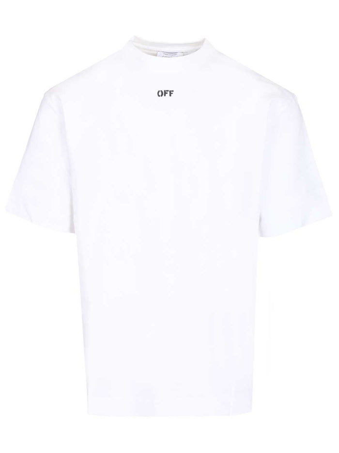 T-shirt with Paint Arrow print White Cotton