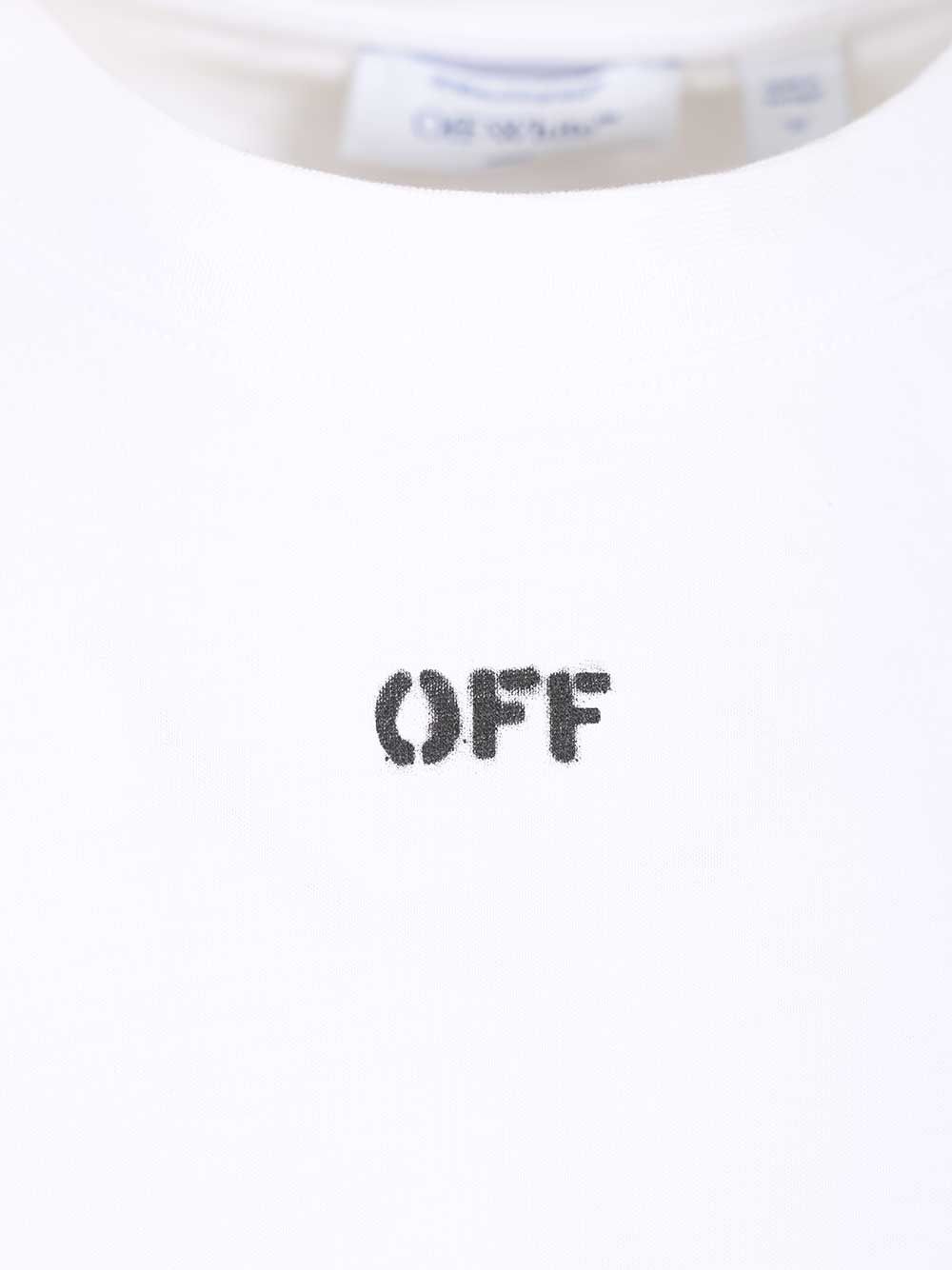 T-shirt with Paint Arrow print White Cotton