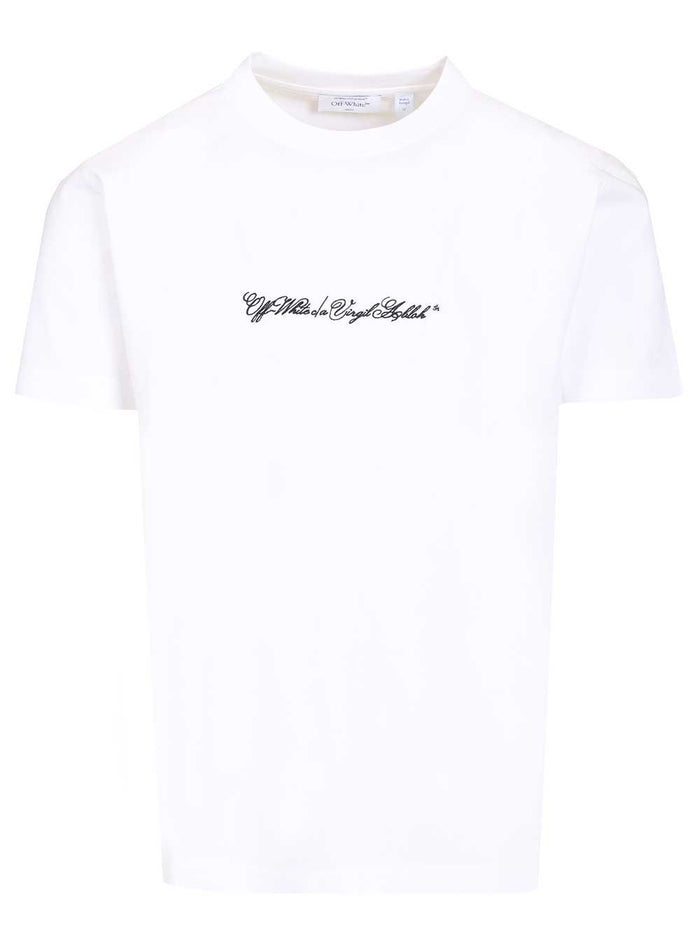 Scrip arrow T-shirt White Cotton