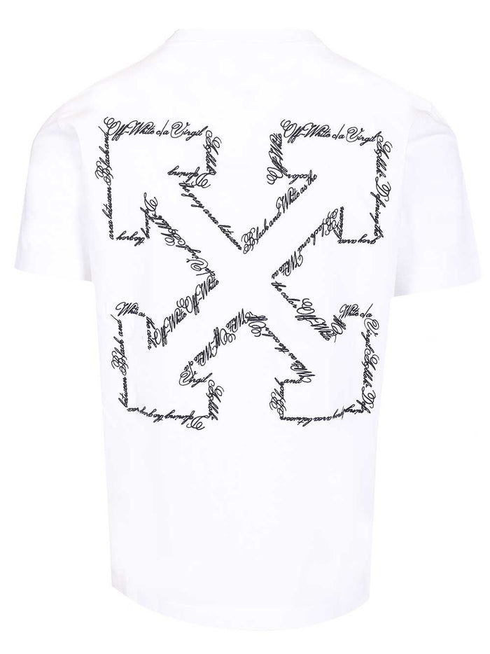 Scrip arrow T-shirt White Cotton