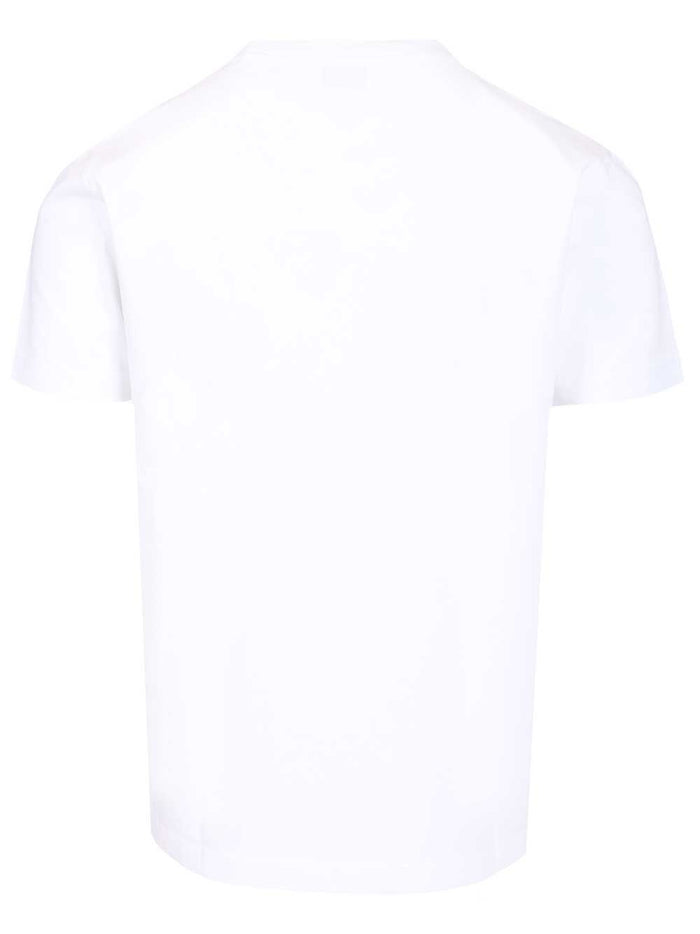 T-shirt with shadow logo print White Cotton