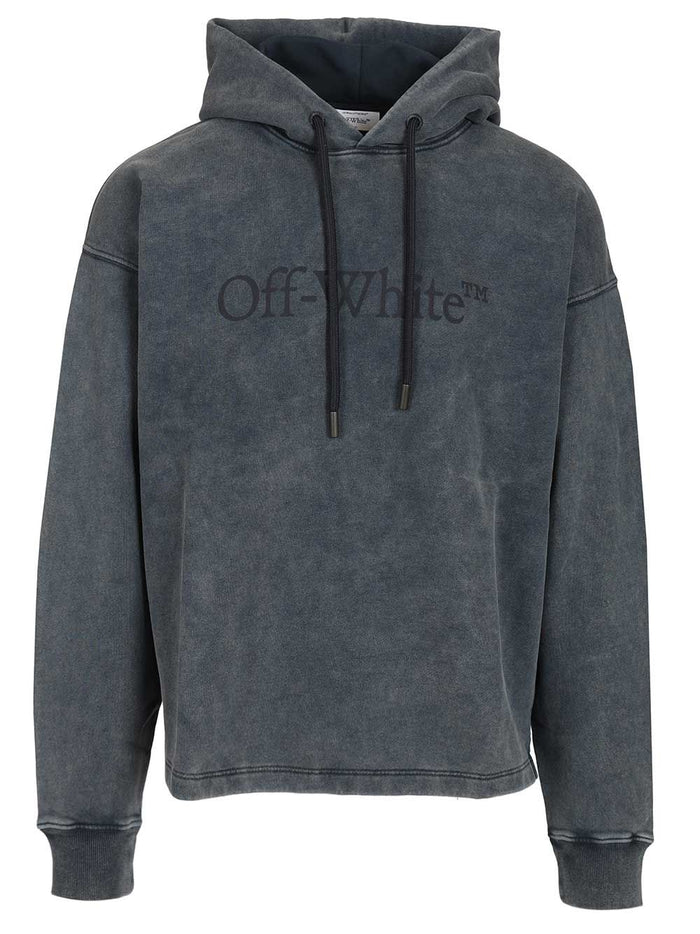 Hooded Sweatshirt Blue Cotton Sweatshirts