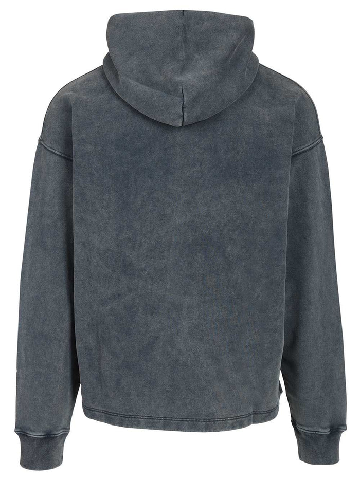 Hooded sweatshirt Blue Cotton Sweatshirts