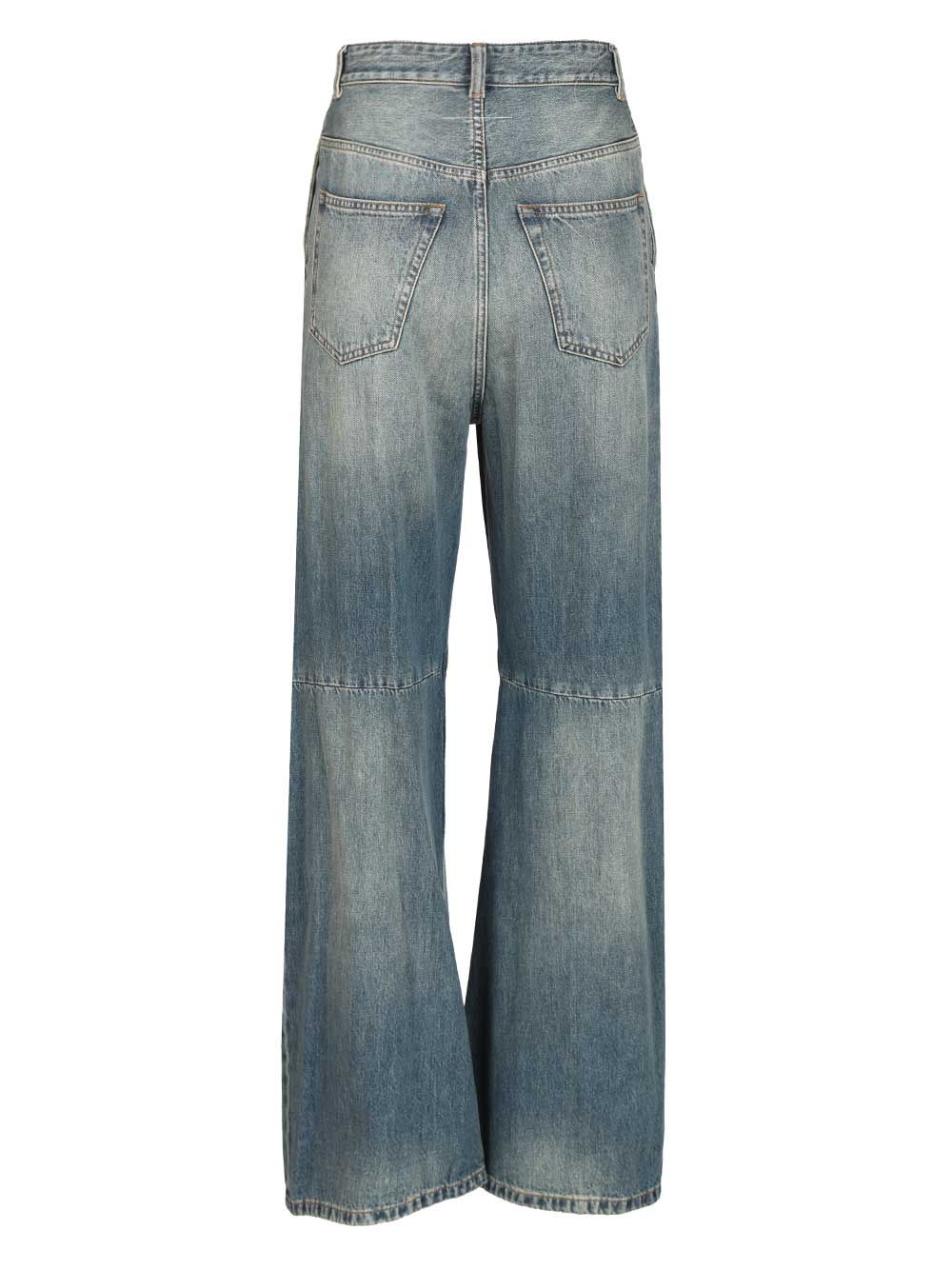Wide leg jeans Blue Cotton