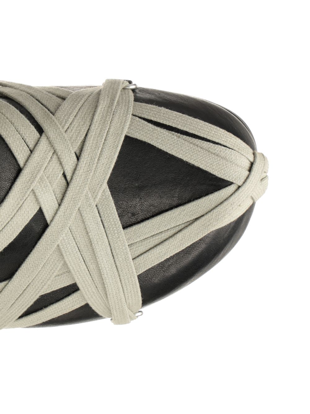 Megalace Leather Mules Black Scarpe Basse